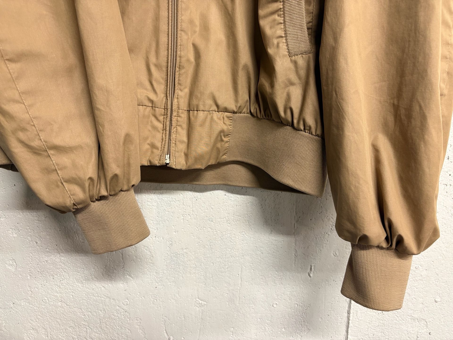 Vintage Members Only by Europe Craft Khaki Racer Bomber Jacket XLT 6