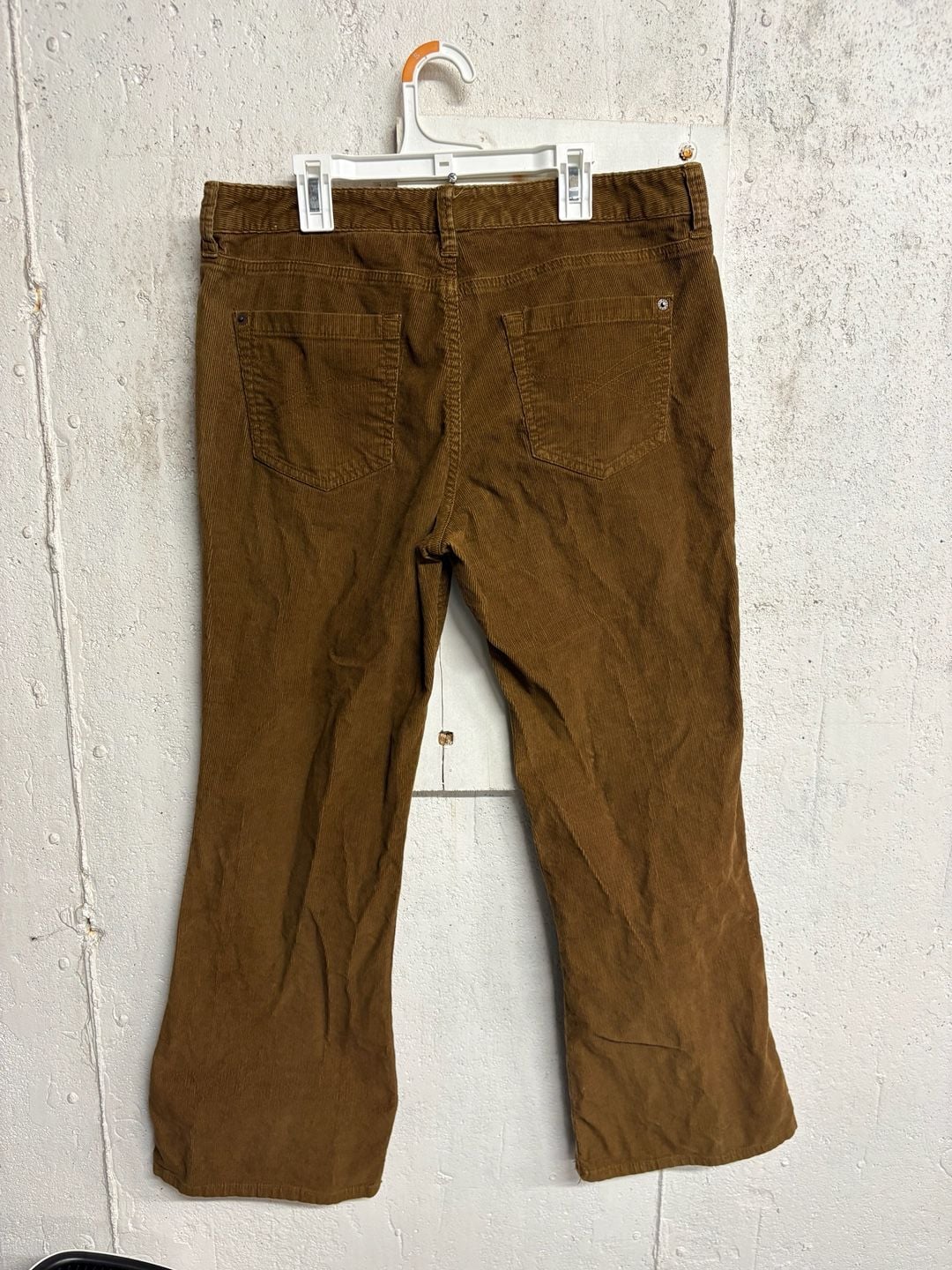 Eddie Bauer Women's Brown High Rise Stretch Corduroy Pants Size 12 Short 5