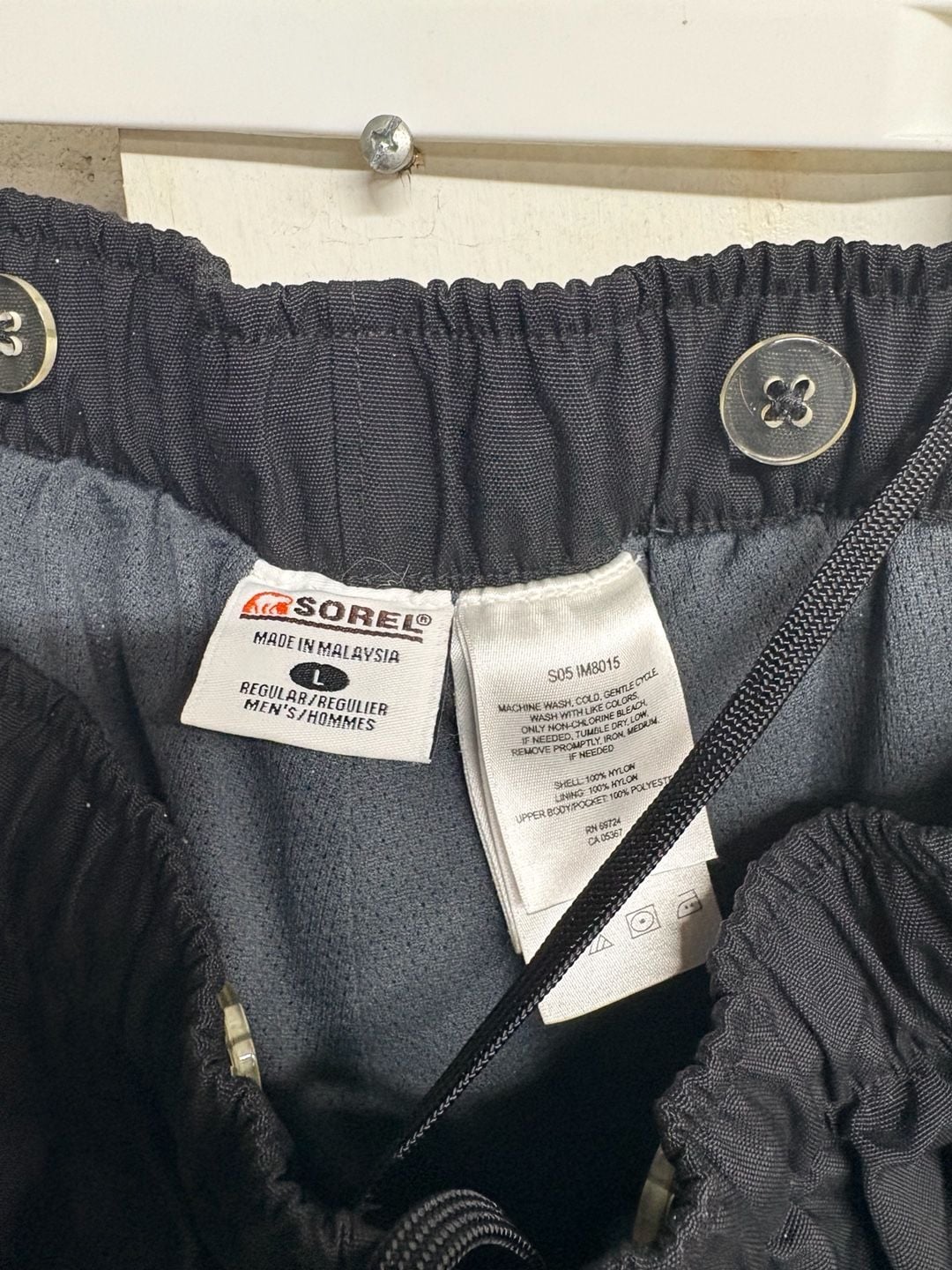 Sorel Men's Omni-Tech Waterproof Insulated Snow Pants Black Size Large 4