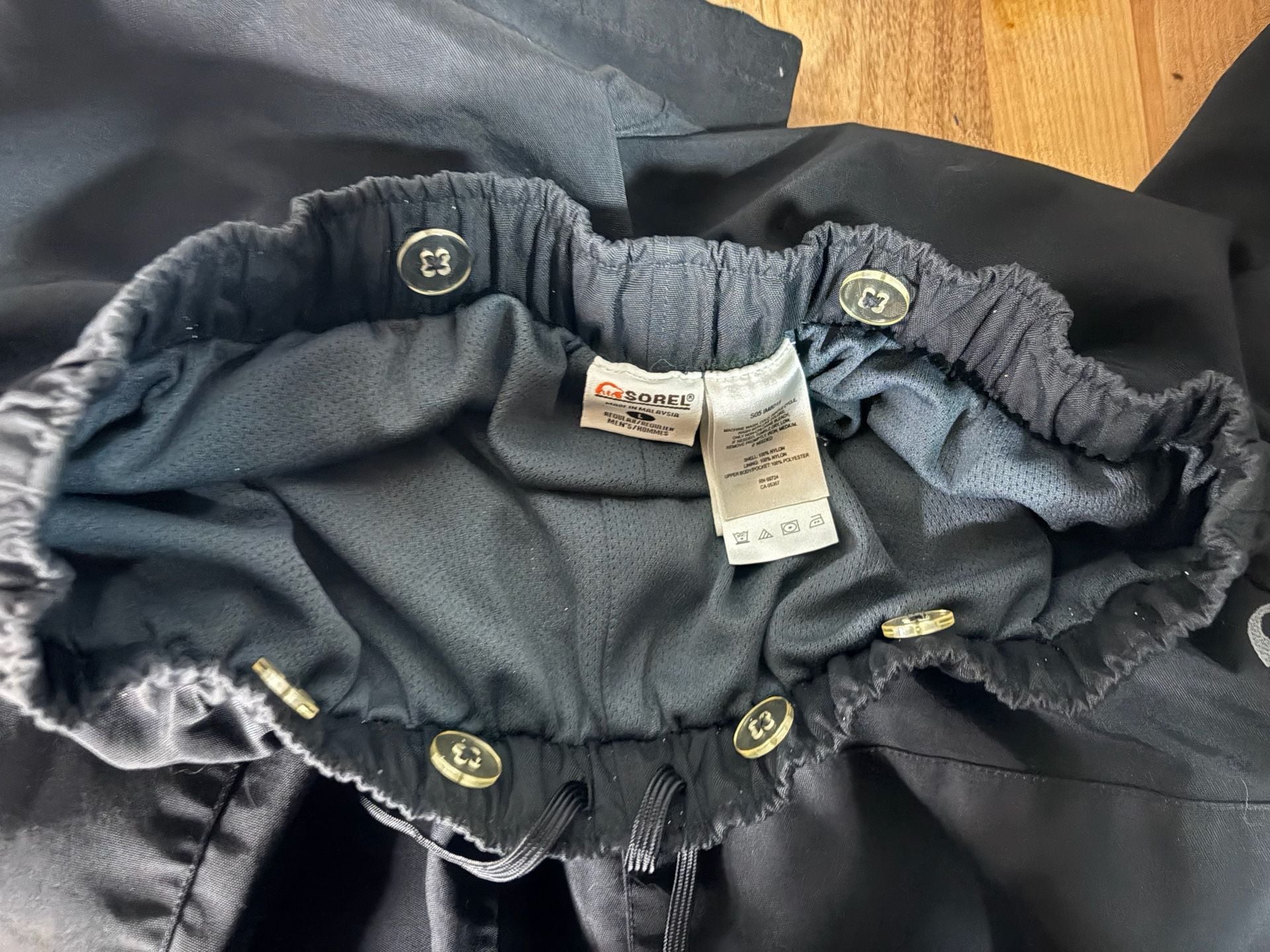 Sorel Men's Omni-Tech Waterproof Insulated Snow Pants Black Size Large 8