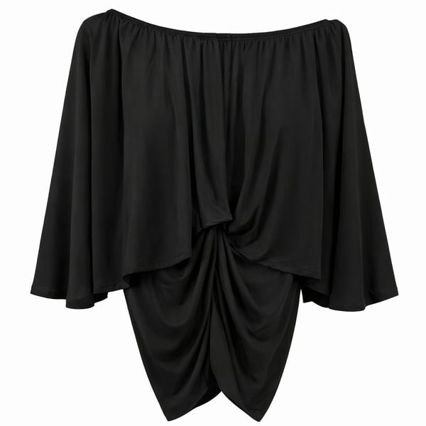 SHEIN twist tie back long sleeve cropped...