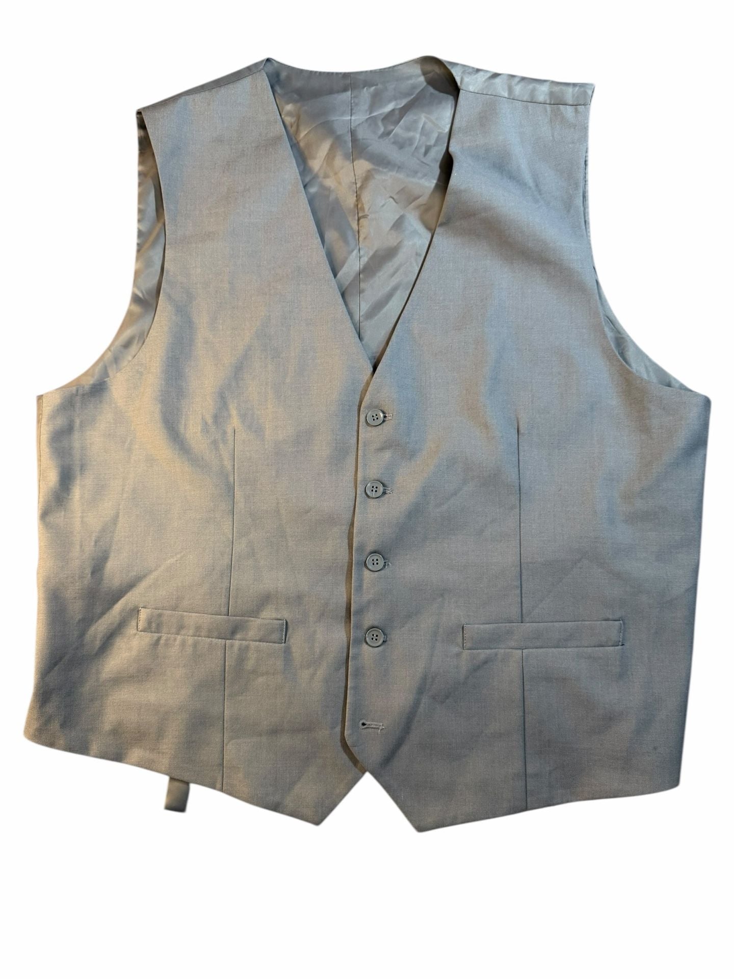 New Braveman Men's Model M300 Gray Suit Separates Dress Vest - Size 46R 2