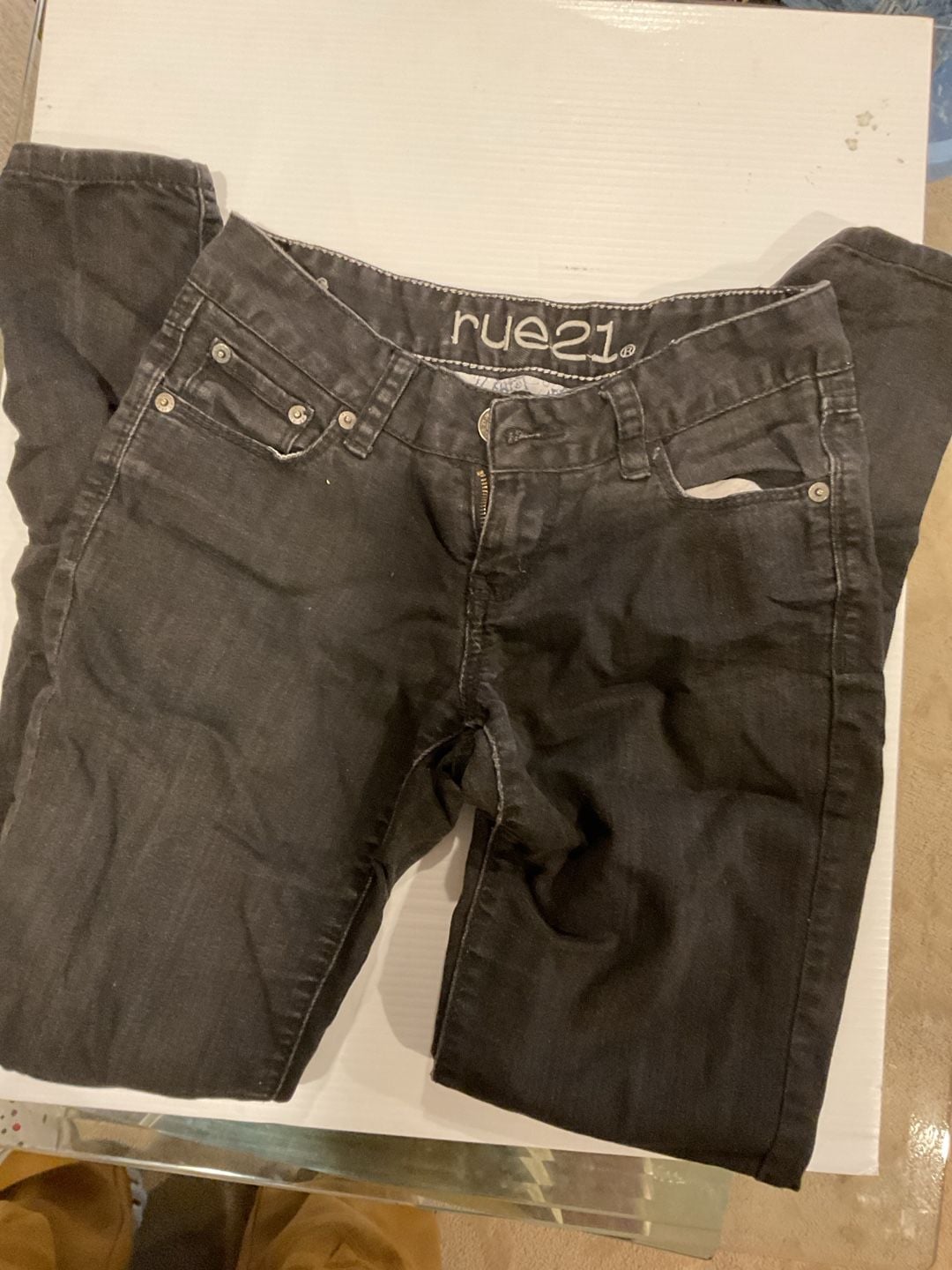 rue21 Black Skinny Denim Jeans 2