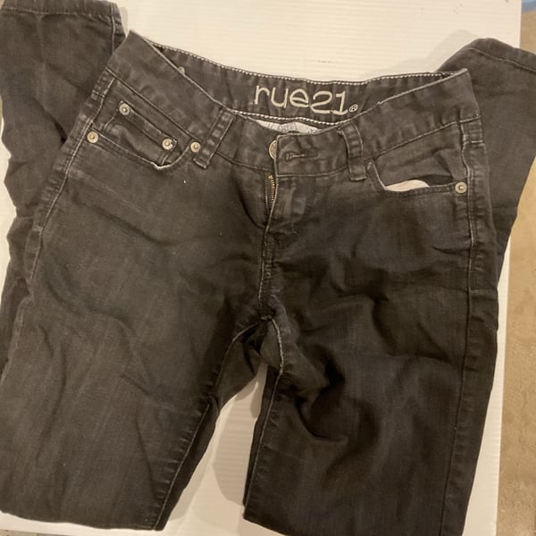 rue21 Black Skinny Denim Jeans