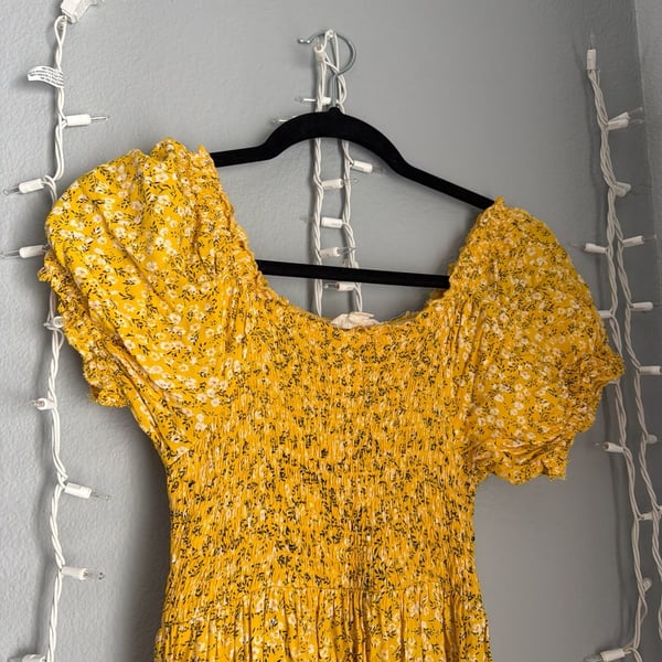 Smocked Midi Dress