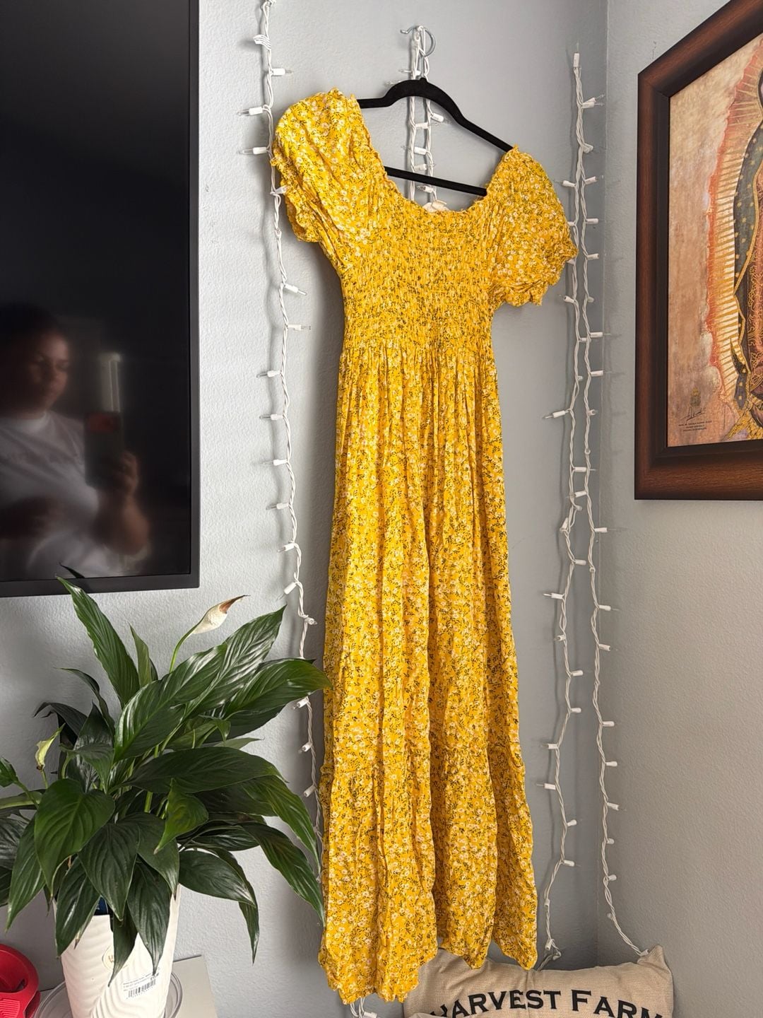 Smocked Midi Dress 5