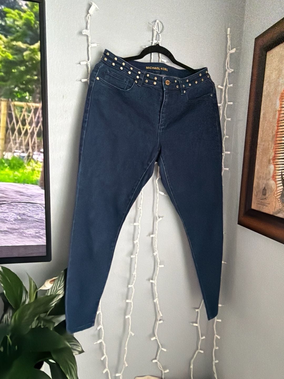 Michael Kors Overdyed Indigo Denim Sz8 7
