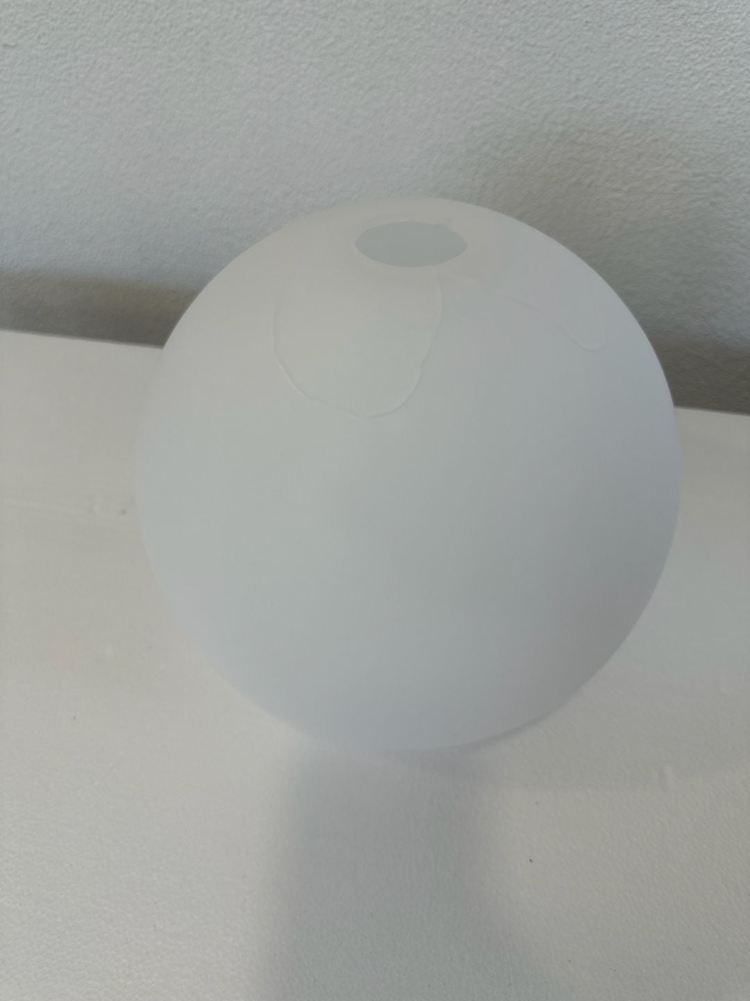 Modern 10-Inch 1-Light Satin Gold and Frosted White Glass Globe Pendant 4