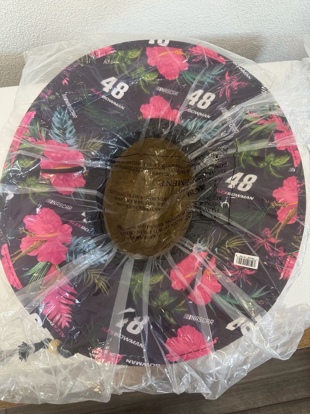 Alex Bowman #48 NASCAR Hendrick Motorsports Floral Straw Sun Hat 4
