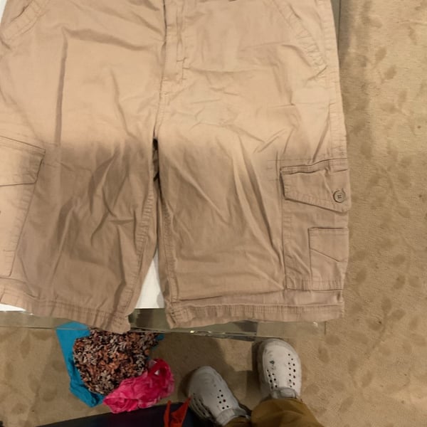 Company 81 Men's Khaki Tan Cotton Cargo Shorts