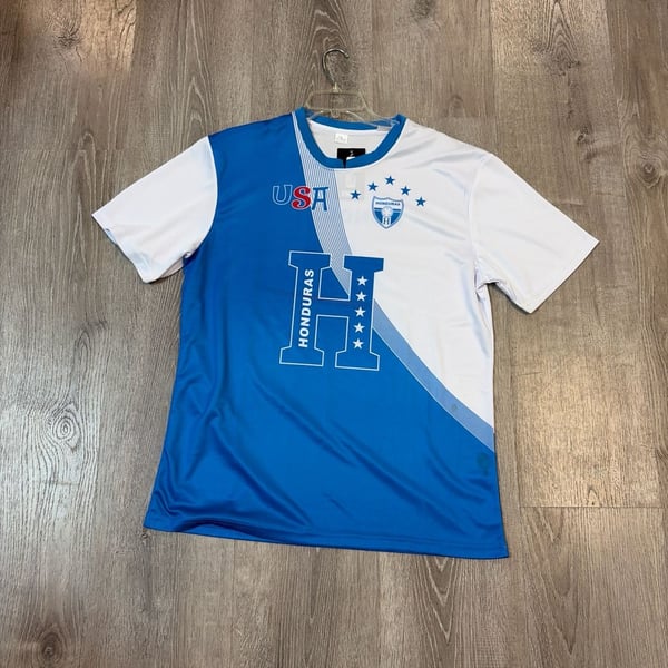 Arza Design Honduras USA Soccer Jersey Patriotic Fan Shirt