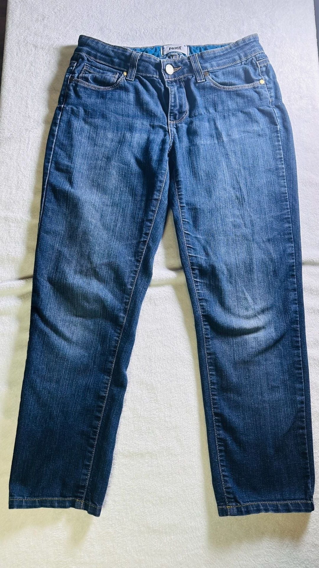 PAIGE Skyline Skinny Jeans in Dark Wash Size 26 2