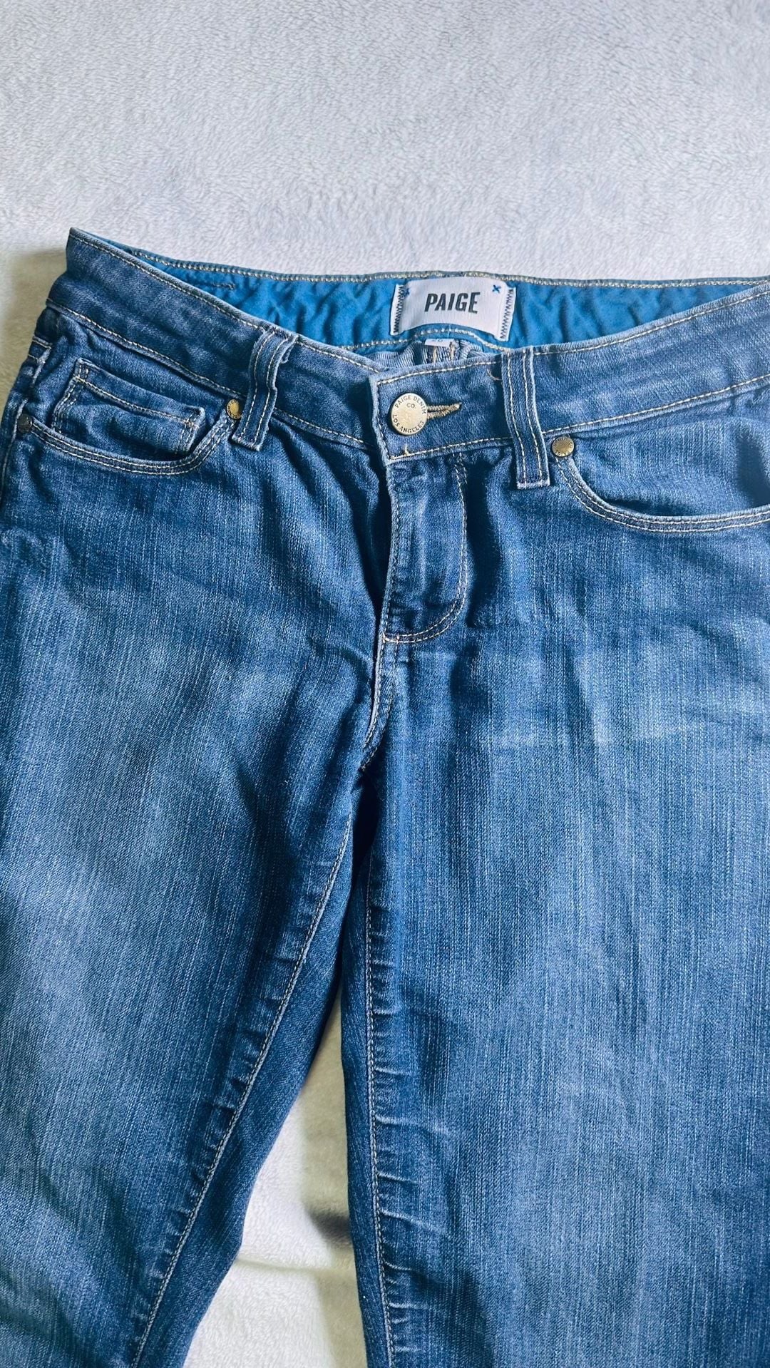 PAIGE Skyline Skinny Jeans in Dark Wash Size 26 3