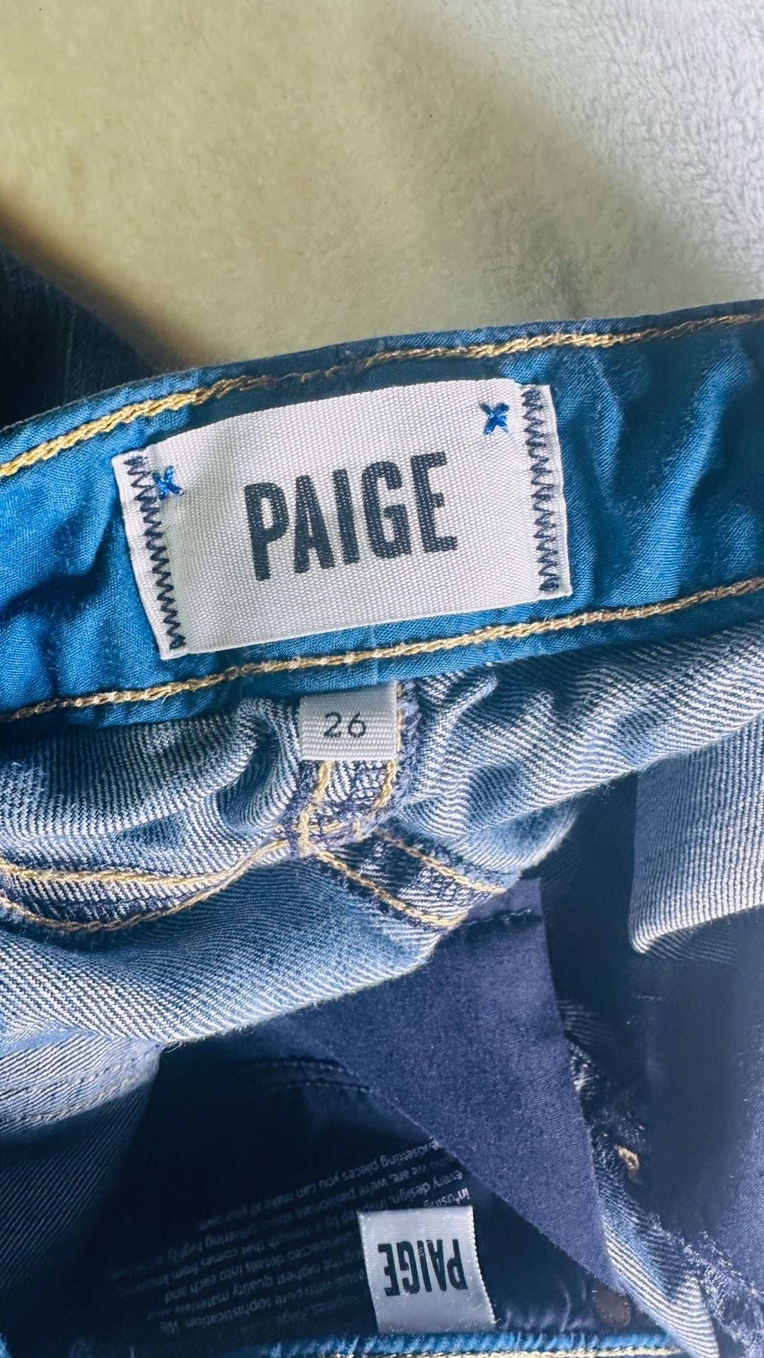 PAIGE Skyline Skinny Jeans in Dark Wash Size 26 4