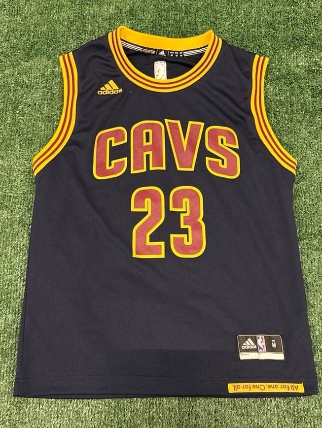 Youths Adidas Cleveland Cavaliers #23 Lebron James Blue Jersey Size M 2