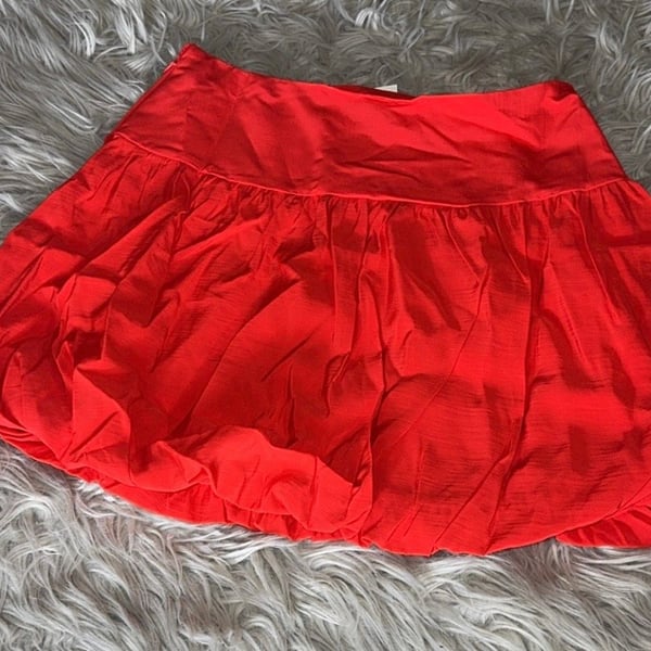 A New Day Women's Mini Bubble Skirt Red Size 6