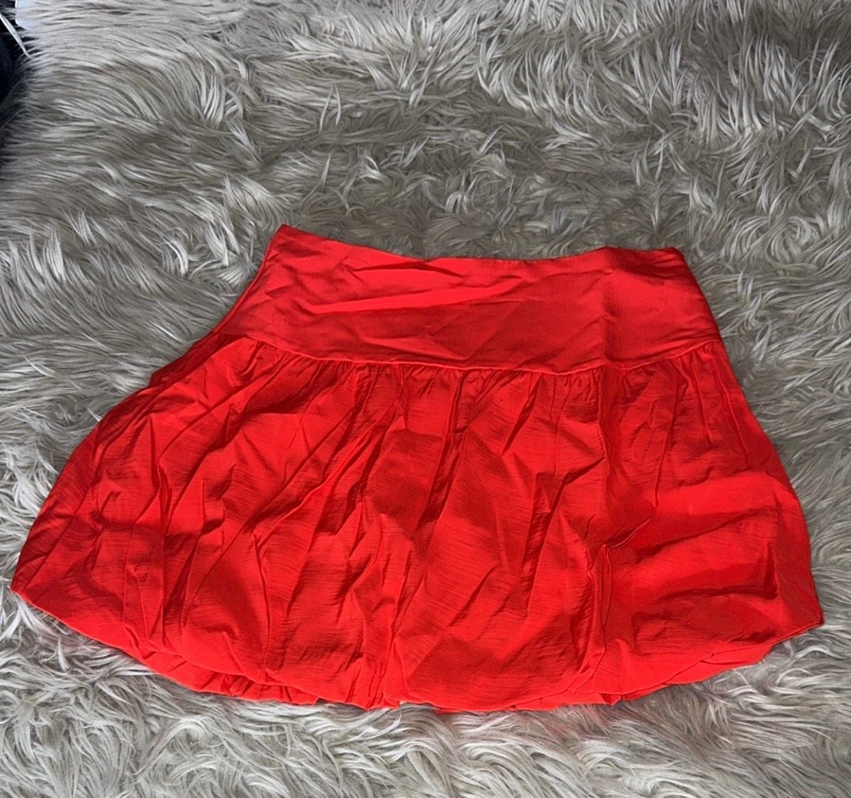A New Day Women's Mini Bubble Skirt Red Size 6 2