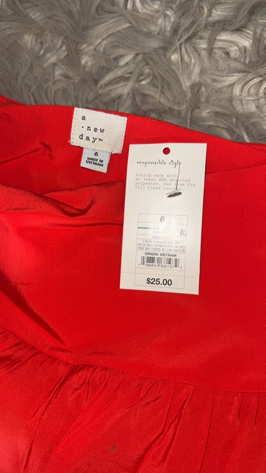 A New Day Women's Mini Bubble Skirt Red Size 6 3