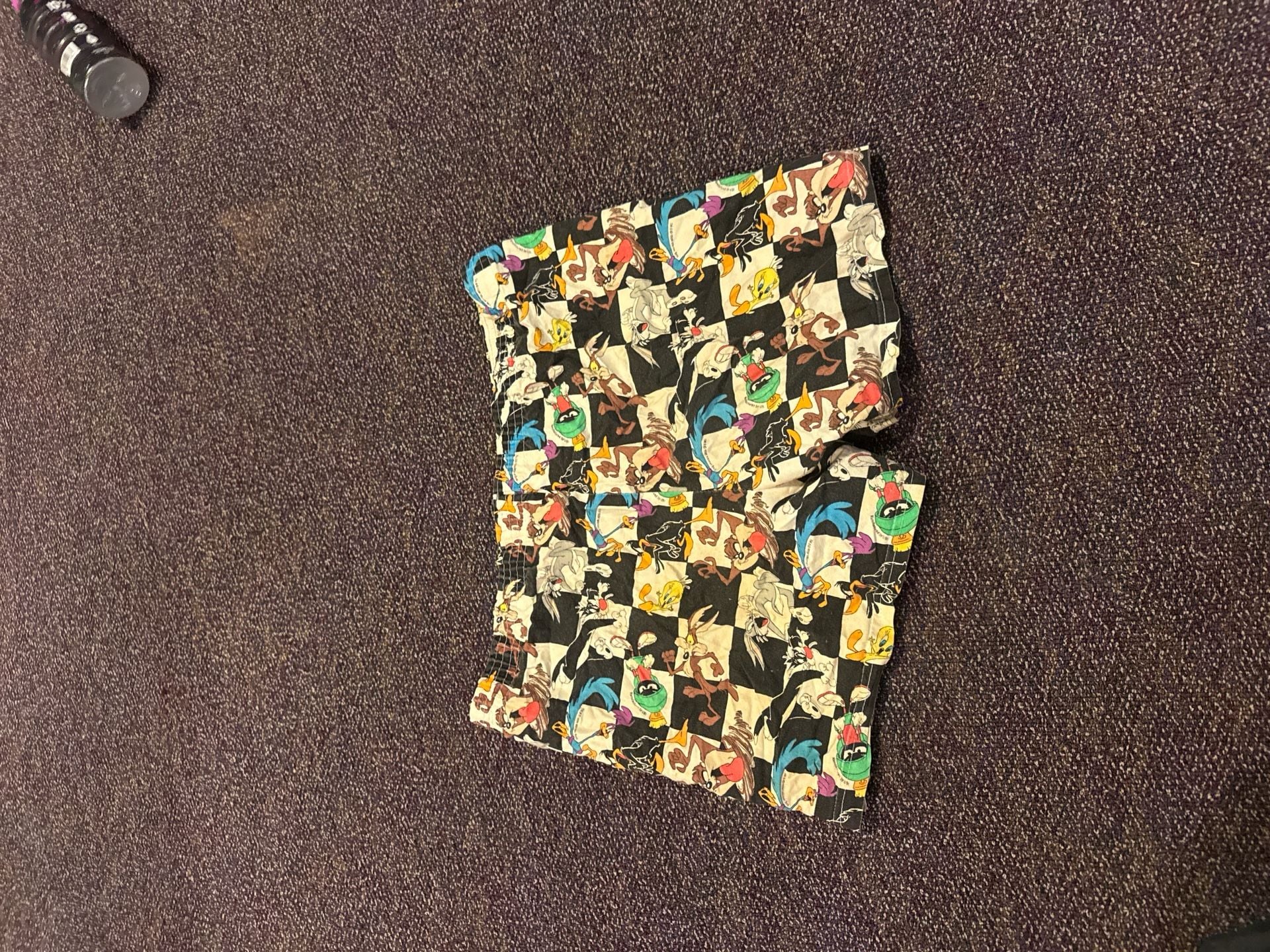 Vintage 1994 Looney Tunes Checkered Character All-Over Print Boxer Shorts - Made in USA - Size L 6