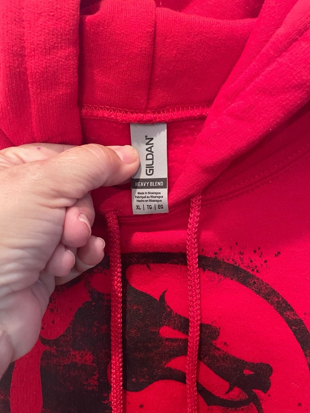 Mortal Kombat Dragon Logo Red Pullover Hoodie Mens Size XL 6