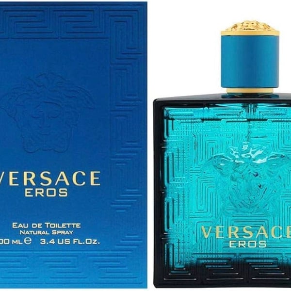 Versace Eros Eau de Toilette Spray for Men, 3.4 oz (100ml) - New in Box