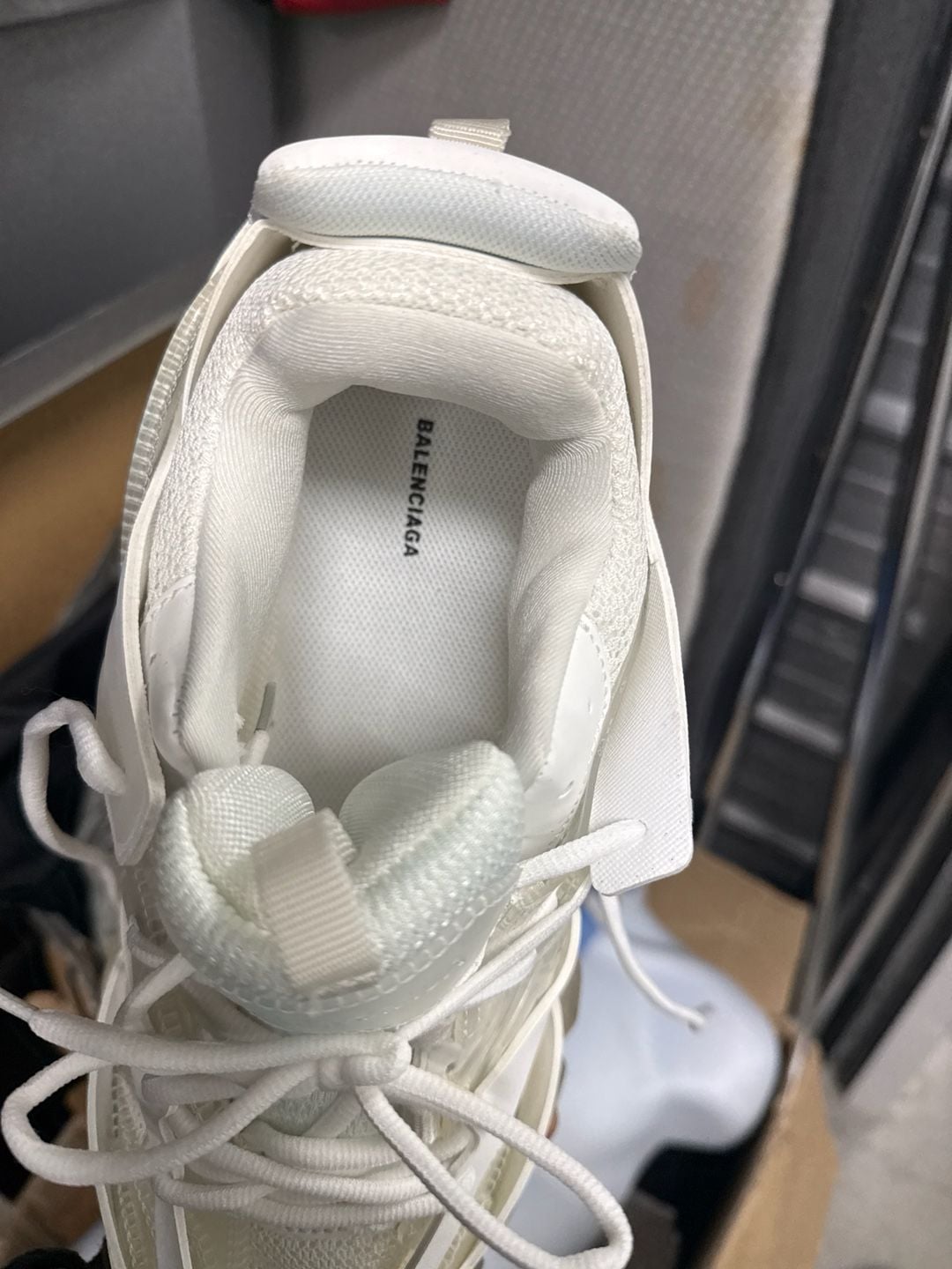 Balenciaga Track Sneaker 'Clear Sole White Cream' - Balenciaga - 647742 W3BM1 9000 - white/cream 4