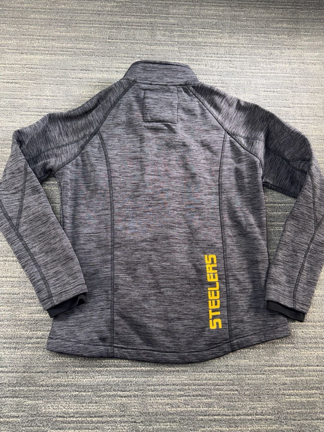 NFL Team Apparel Women's Pittsburgh Steelers Fleece Lined Heathered Full Zip Jacket 7