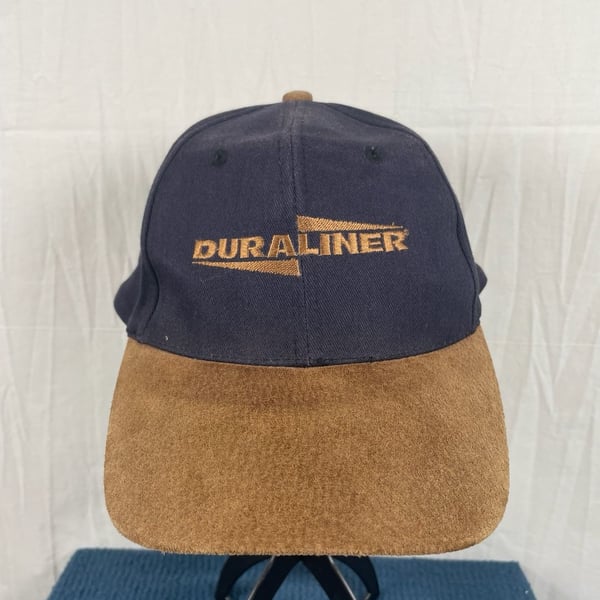 Vintage Duraliner Truck Bed Liners Strapback Hat with Suede Bill