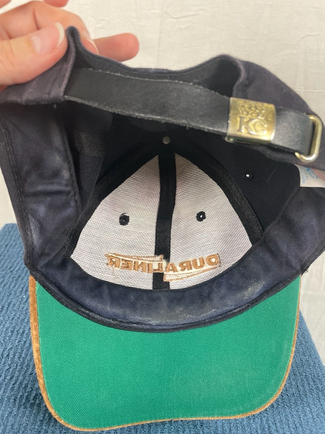 Vintage Duraliner Truck Bed Liners Strapback Hat with Suede Bill 7