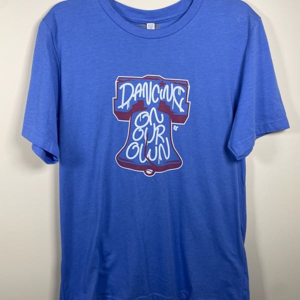 NWT BreakingT Philadelphia Phillies Dancing On Our Own Liberty Bell T-Shirt