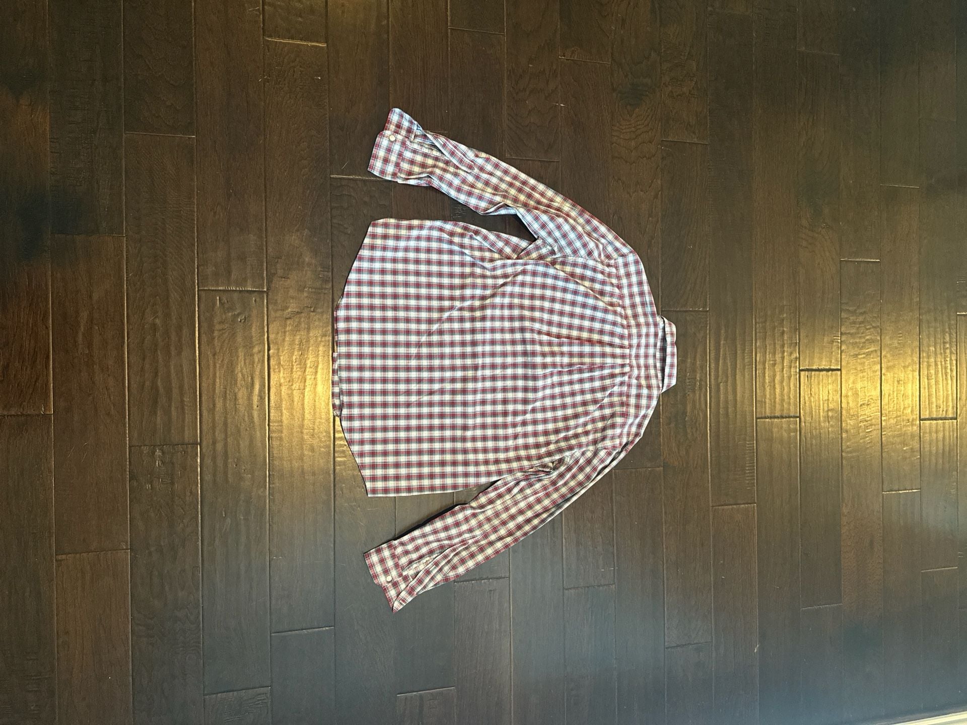 Vineyard Vines Men's Classic Fit Tucker Red Plaid Long Sleeve Size L 3