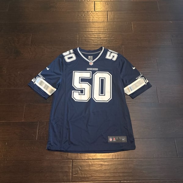 Nike Sean Lee #50 Dallas Cowboys Navy Blue NFL Game Jersey Size Large