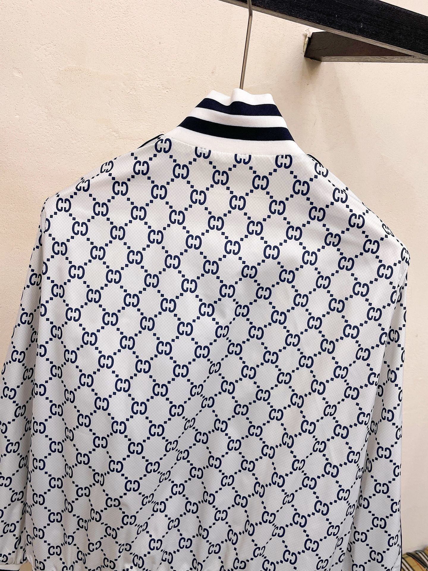 Gucci Monogram Logo Web Stripe Zip-Up Track Jacket 8