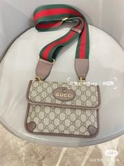 Gucci Neo Vintage GG Supreme Messenger Bag with Web Strap 8