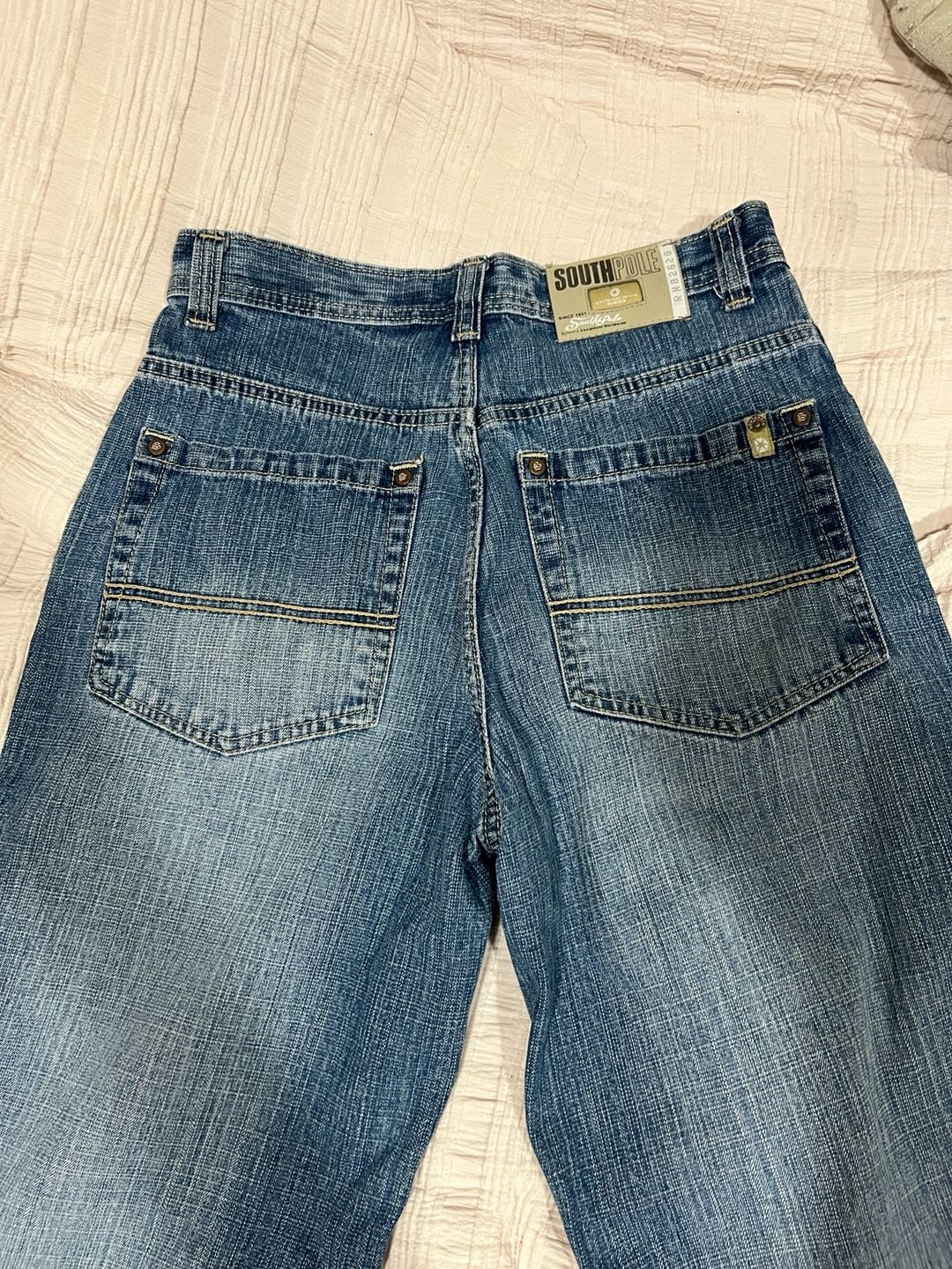 Vintage SouthPole Y2K Baggy Wide Leg Skate Jeans RN82628 3