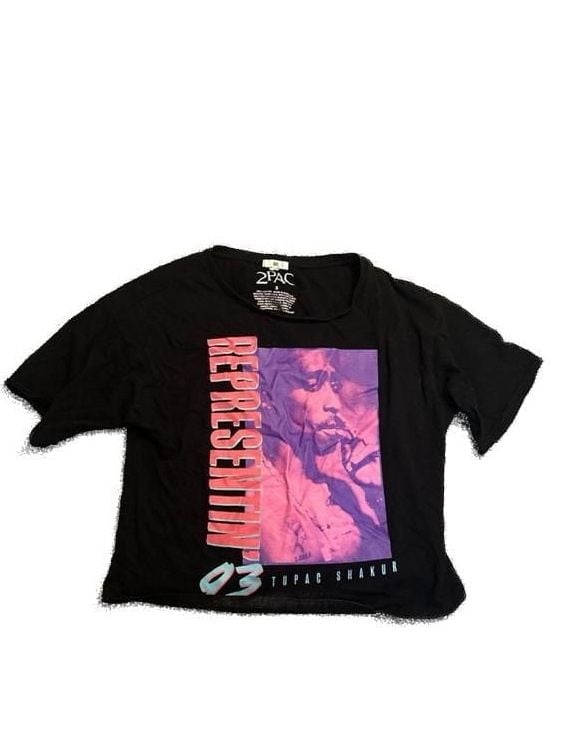 BP. x 2Pac Shakur Representin' 93 Cropped Oversized Graphic Tee 1