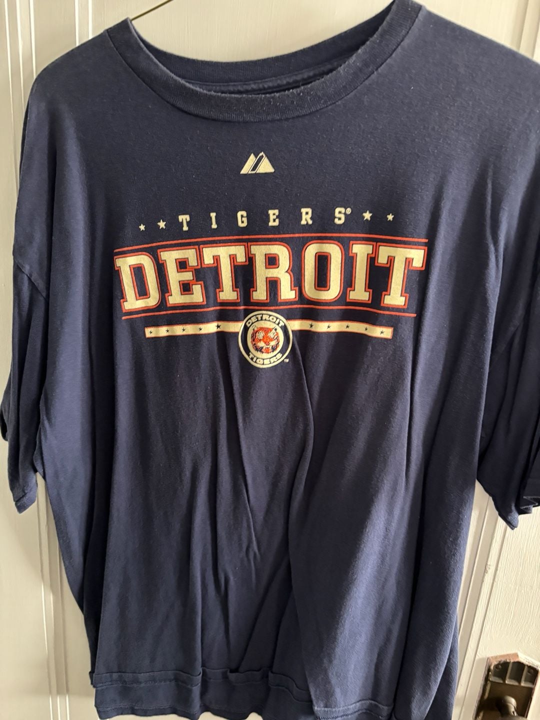 Majestic Detroit Tigers Navy Blue MLB Graphics T-Shirt Size 2XL 2