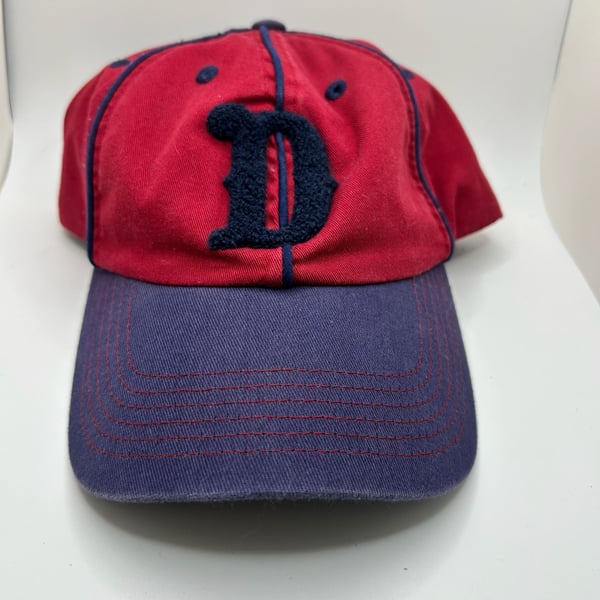 Disney Parks Donald Duck Red and Blue Vintage Style Strapback Baseball Hat