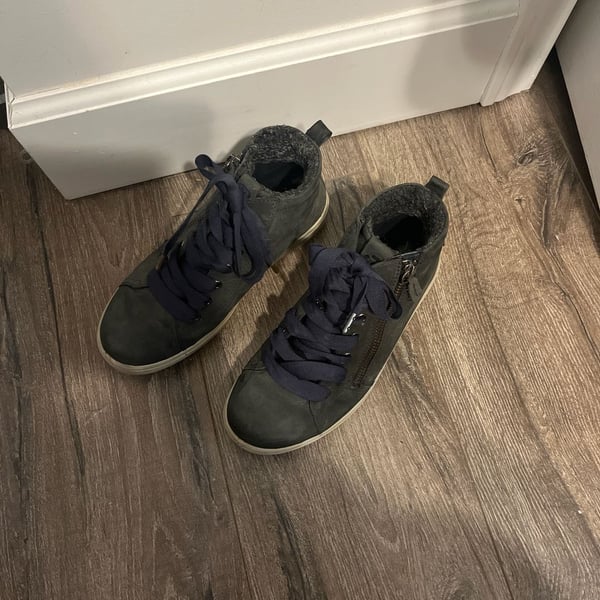 ECCO Women's Soft 7 Tred GORE-TEX High-top Sneakers in Charcoal Grey