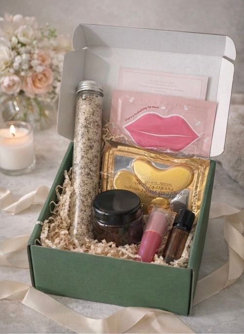 Ultimate Self-Care Spa Gift Box with Bath Salts, Eye and Lip Masks 3