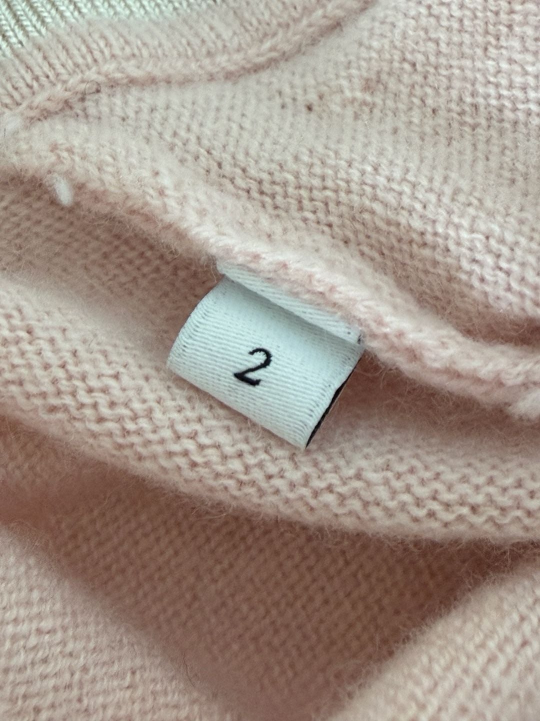 Sandro Paris Pink Wool & Cashmere Blandine Cardigan with Pearl Buttons 8
