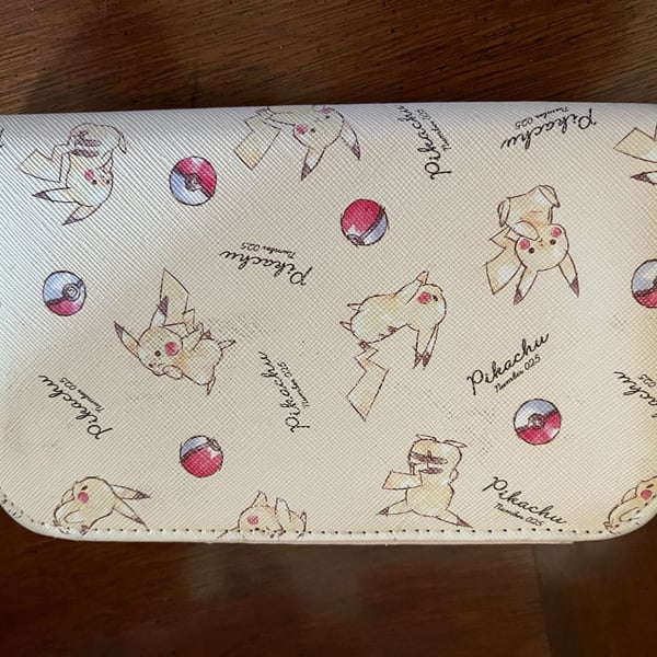 Pokémon Pikachu Number 025 Print Zip-Around Faux Leather Wallet