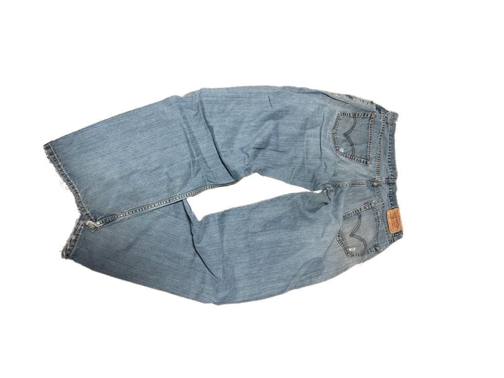 Levi's 559 Relaxed Straight Jeans W36 L34 Distressed Light Wash 5