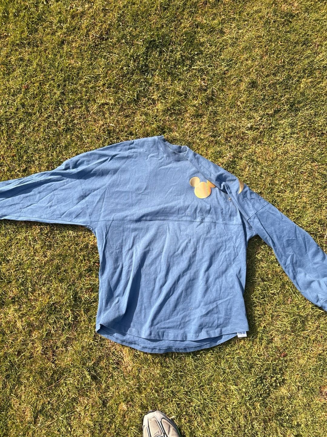Disney Disneyland Resort Earidescent Blue and Gold Mickey Mouse Spirit Jersey 2