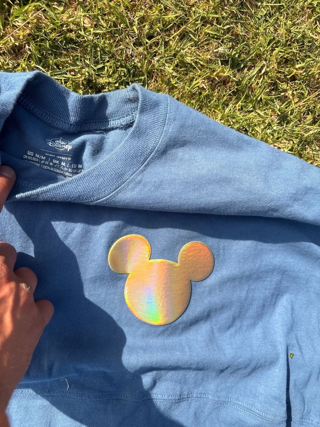 Disney Disneyland Resort Earidescent Blue and Gold Mickey Mouse Spirit Jersey 3