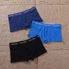 Calvin Klein Men's Cotton Stretch Low Rise Trunks 3-Pack - Multi Color (Black, Blue, Navy) 6