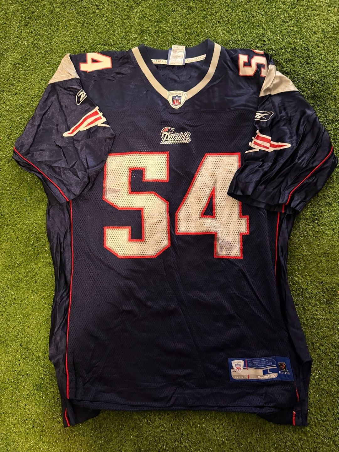Vintage Tedy Bruschi New England Patriots Reebok NFL Jersey Size Large 3