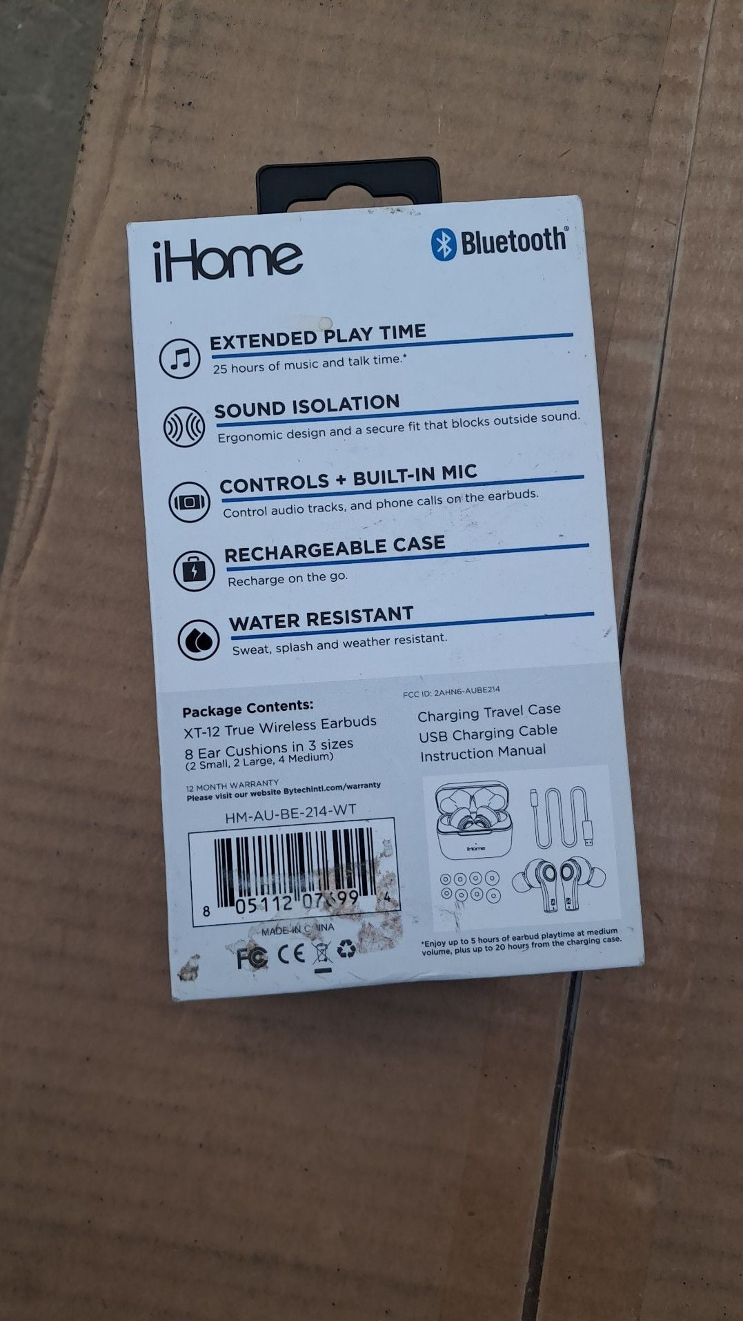XT-12 iHome True Wireless Earbuds, 2