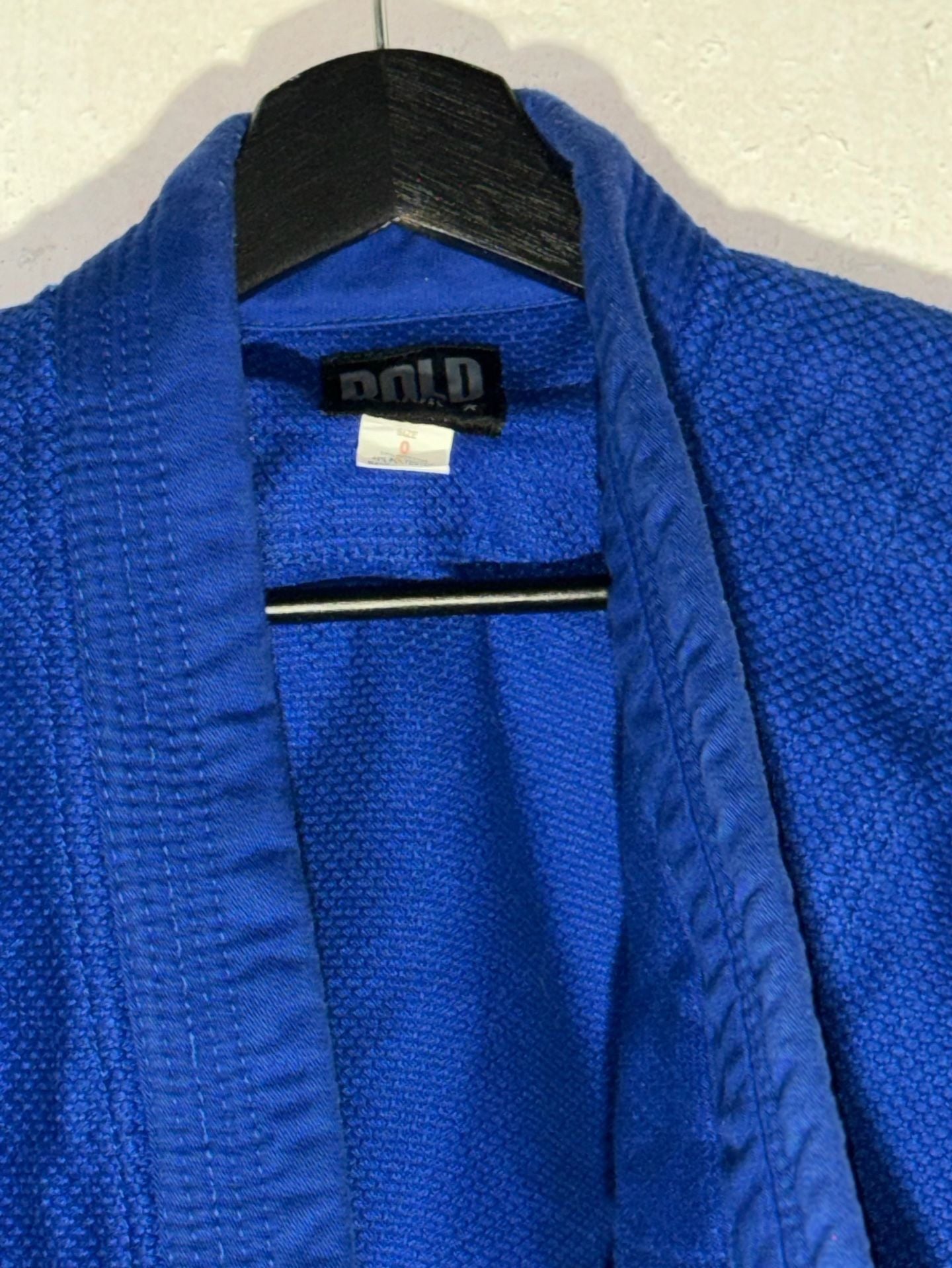 Bold Look Blue Single Weave BJJ Judo Gi Jacket Size 0 3
