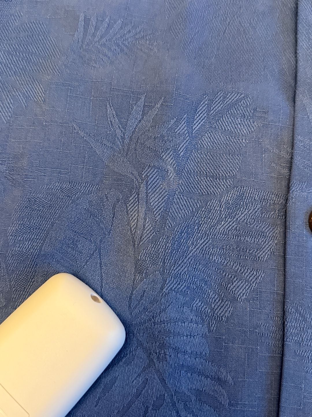 Tommy Bahama Men's XXLT Blue Tropical Jacquard Silk Bird of Paradise Camp Shirt 7
